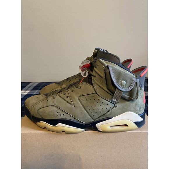 Size 12 - Jordan 6 Retro x Travis Scott Mid Olive, No Box main image 5